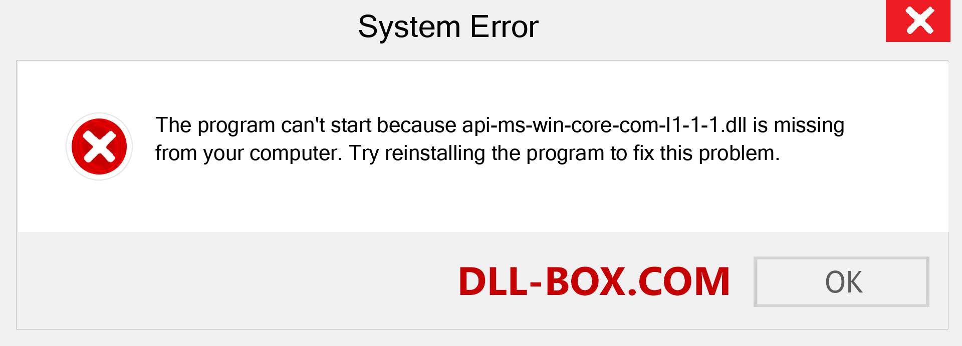  api-ms-win-core-com-l1-1-1.dll file is missing?. Download for Windows 7, 8, 10 - Fix  api-ms-win-core-com-l1-1-1 dll Missing Error on Windows, photos, images