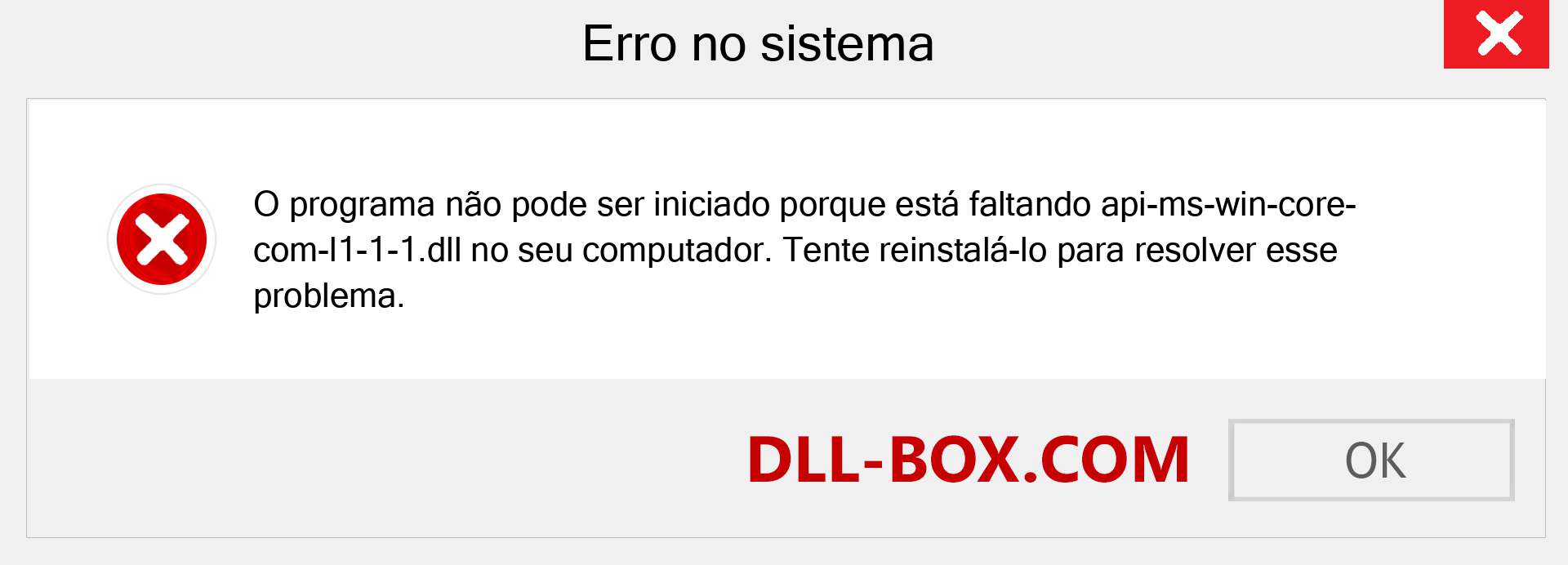 Arquivo api-ms-win-core-com-l1-1-1.dll ausente ?. Download para Windows 7, 8, 10 - Correção de erro ausente api-ms-win-core-com-l1-1-1 dll no Windows, fotos, imagens